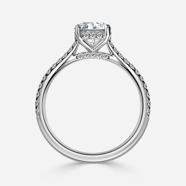 Juliette White Gold Hidden Halo Engagement Ring
