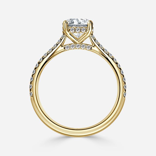 Juliette Pavé Yellow Gold Engagement Ring