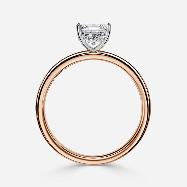 Kate Two Tone Rose Gold Gold Engagement Ring