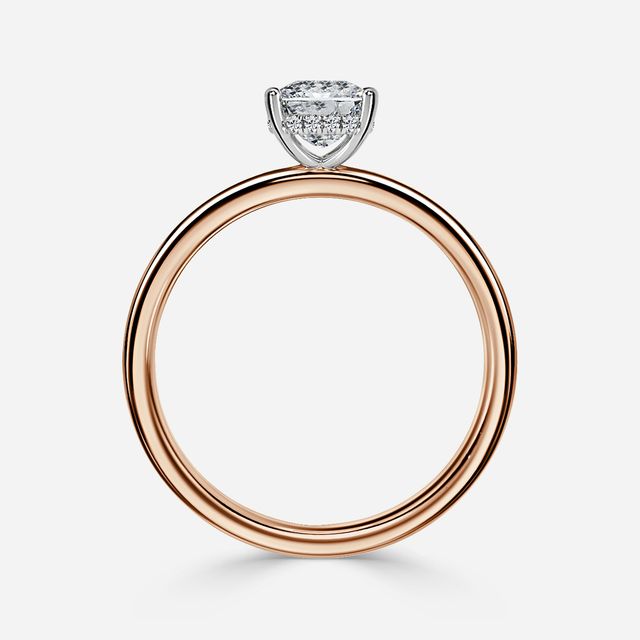Kate Two Tone Rose Gold Gold Engagement Ring