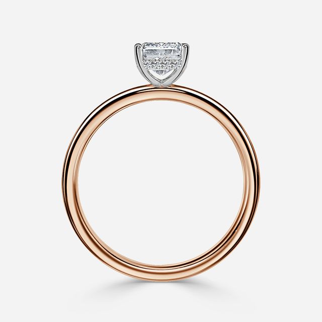 Kate Two Tone Rose Gold Gold Engagement Ring