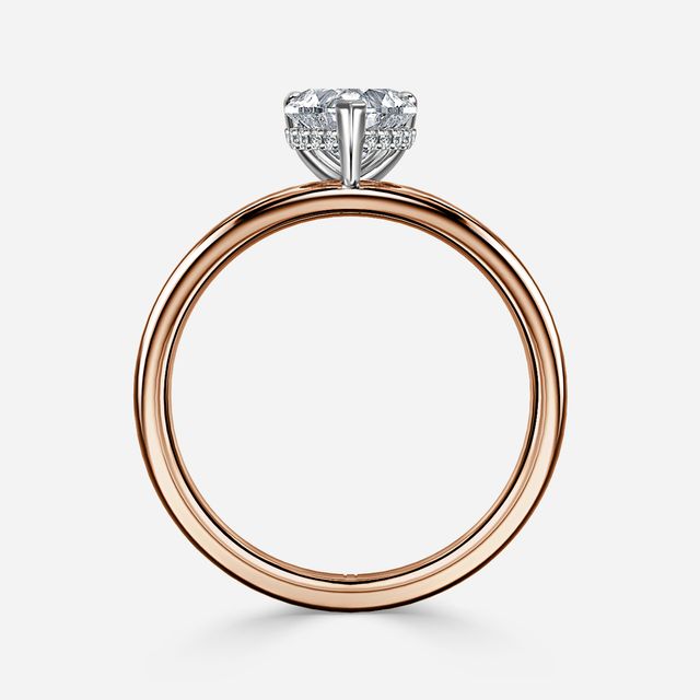 Kate Two Tone Rose Gold Gold Engagement Ring
