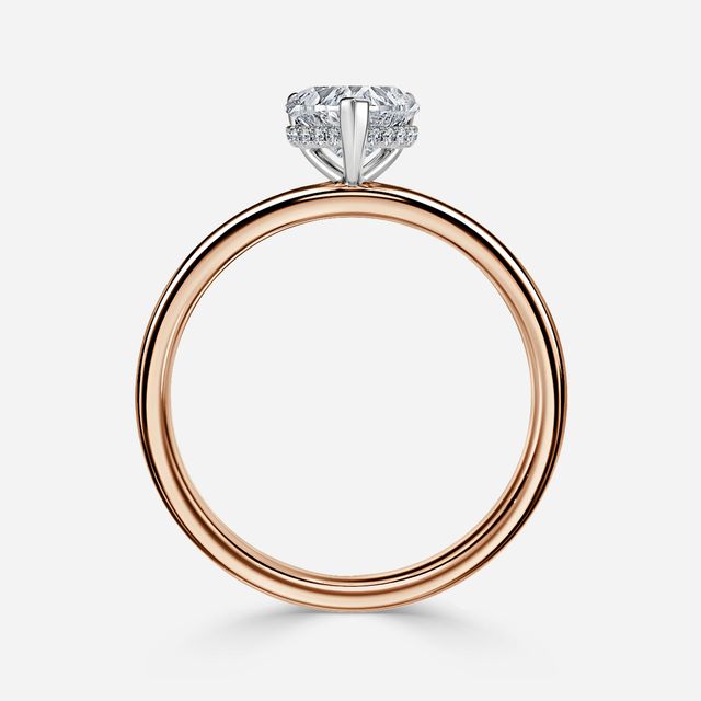 Kate Two Tone Rose Gold Gold Engagement Ring