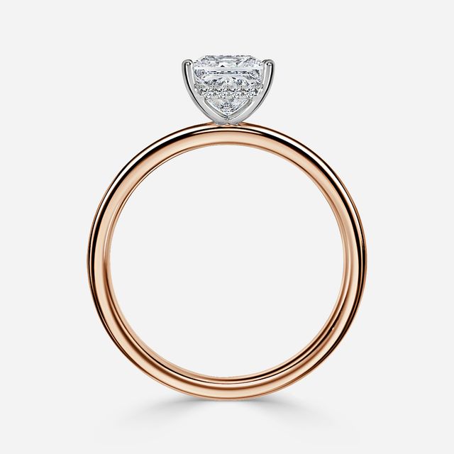 Kate Two Tone Rose Gold Gold Engagement Ring