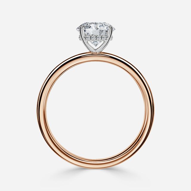 Kate Two Tone Rose Gold Gold Engagement Ring