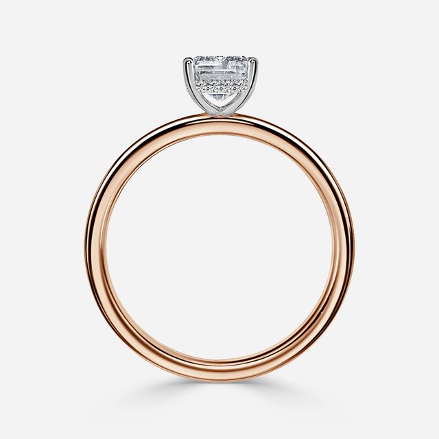 Kate Two Tone Rose Gold Gold Engagement Ring