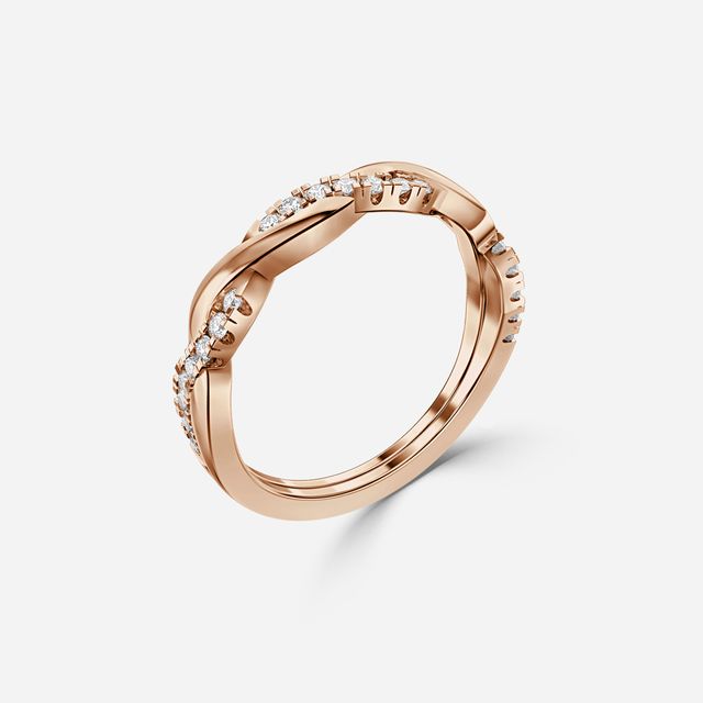 Tainia Rose Gold Wedding Ring
