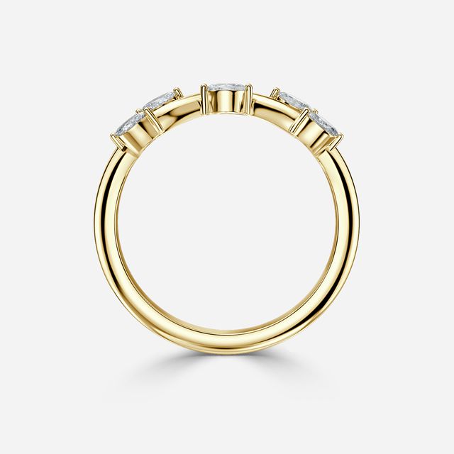 Night Jasmine Yellow Gold Wedding Ring