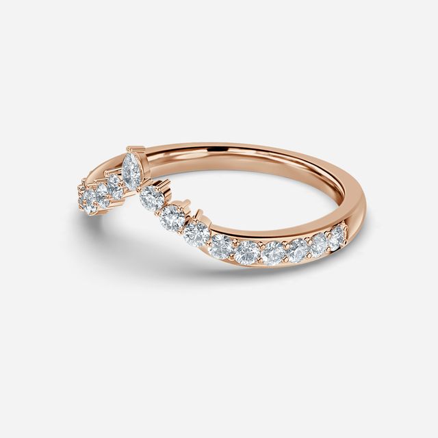 Ariel Rose Gold Wedding Ring