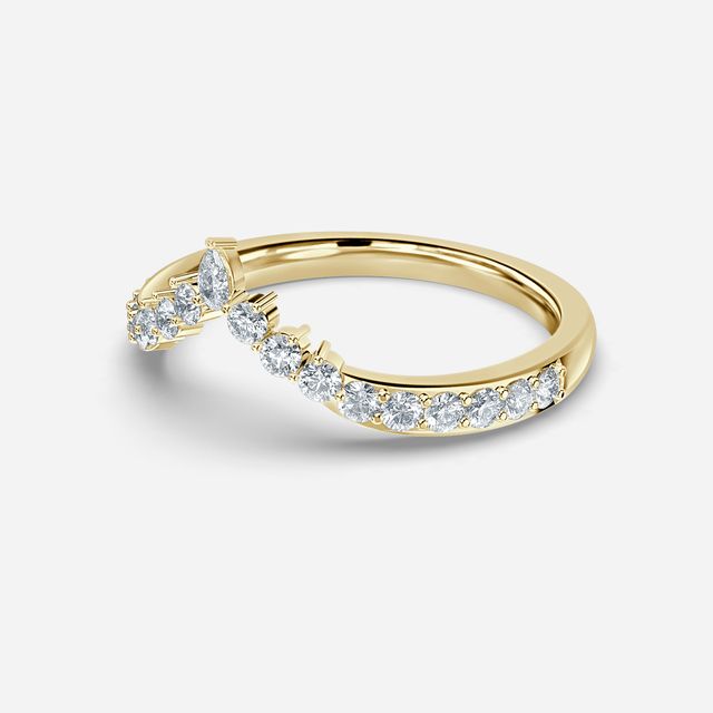 Ariel Yellow Gold Wedding Ring