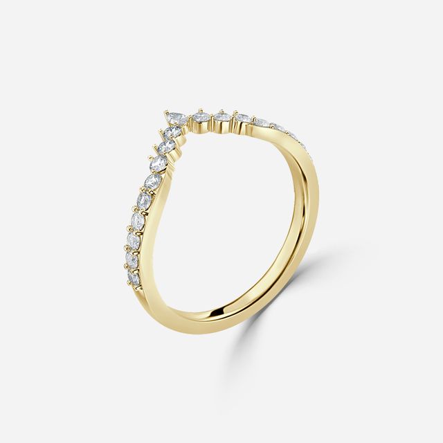 Ariel Yellow Gold Wedding Ring