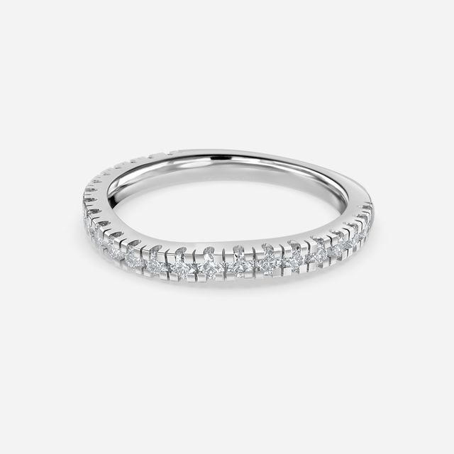 Luna White Gold Wedding Ring