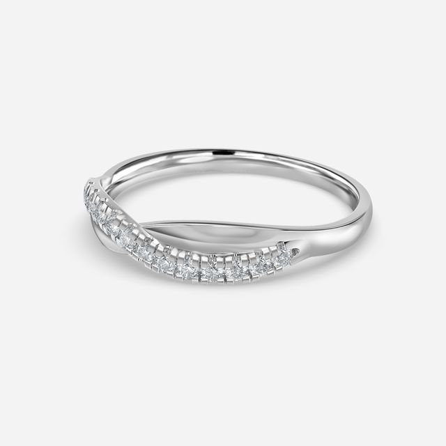 Twisted Platinum Wedding Ring