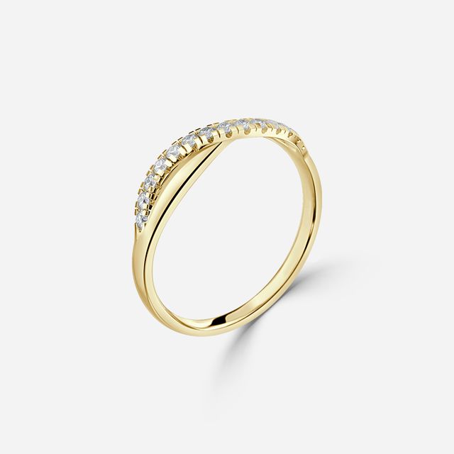 Twisted Yellow Gold Wedding Ring