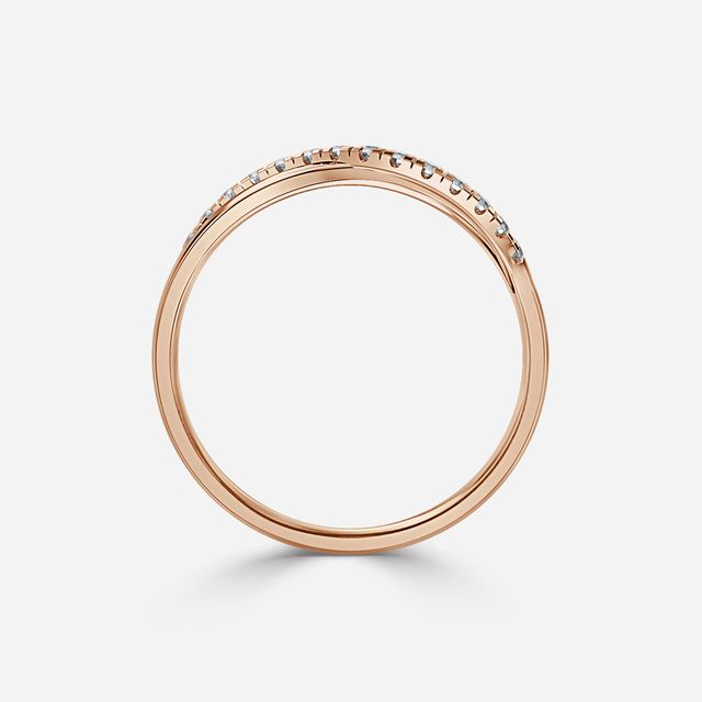 Twisted Rose Gold Wedding Ring
