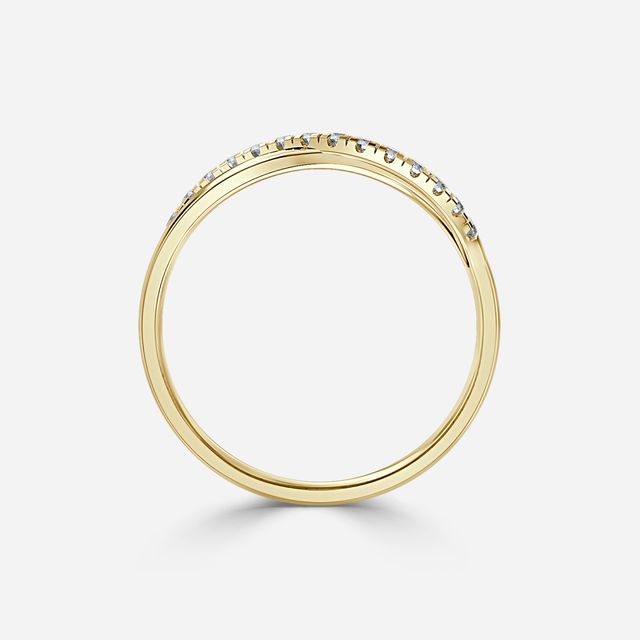 Twisted Yellow Gold Wedding Ring