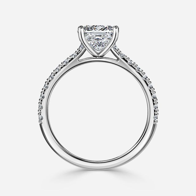 Jiani White Gold Engagement Ring