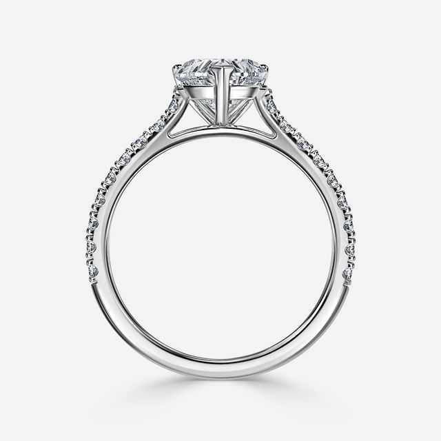 Jiani White Gold Engagement Ring