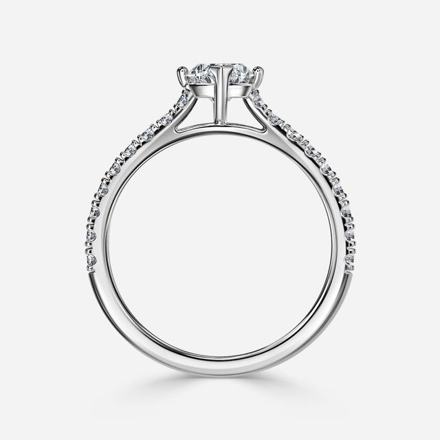 Jiani White Gold Engagement Ring