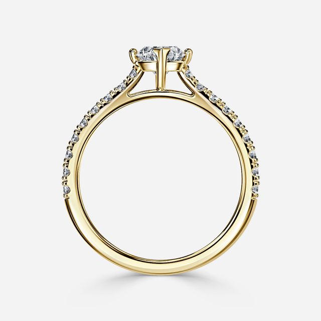 Jiani Yellow Gold Engagement Ring