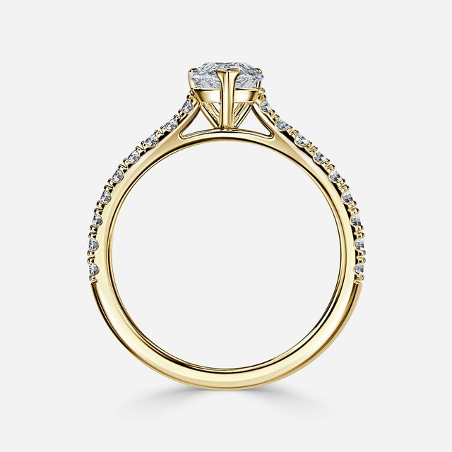 Jiani Yellow Gold Engagement Ring