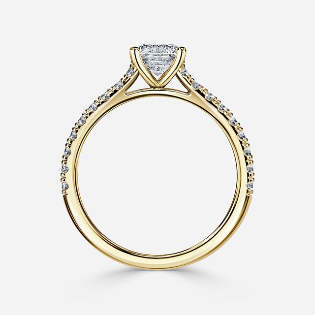 Jiani Yellow Gold Engagement Ring