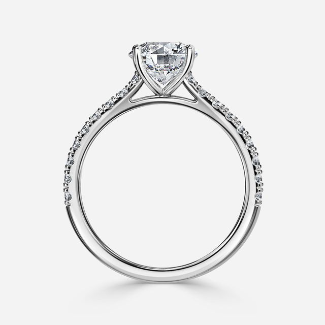 Jiani White Gold Engagement Ring