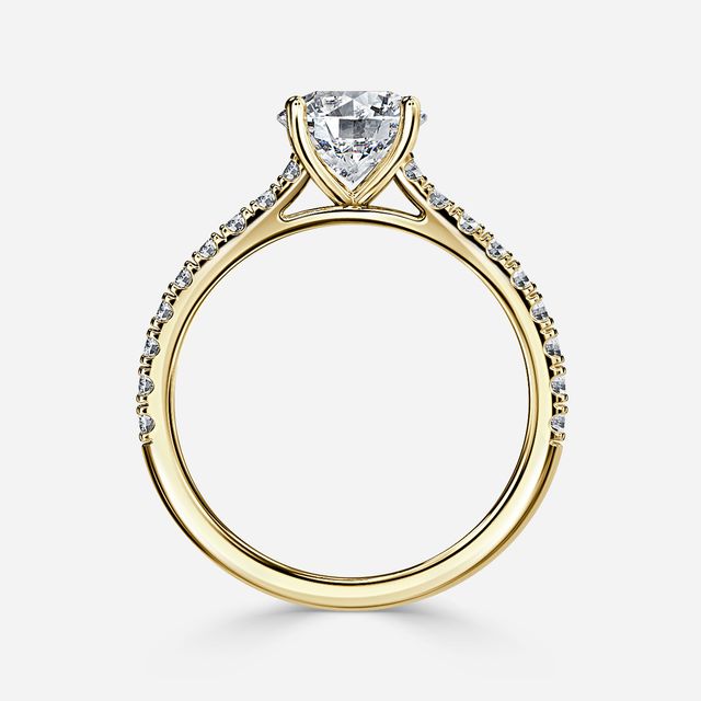 Jiani Yellow Gold Engagement Ring