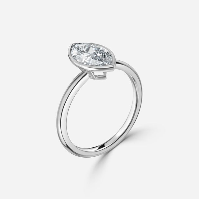 Chloe White Gold Solitaire Engagement Ring