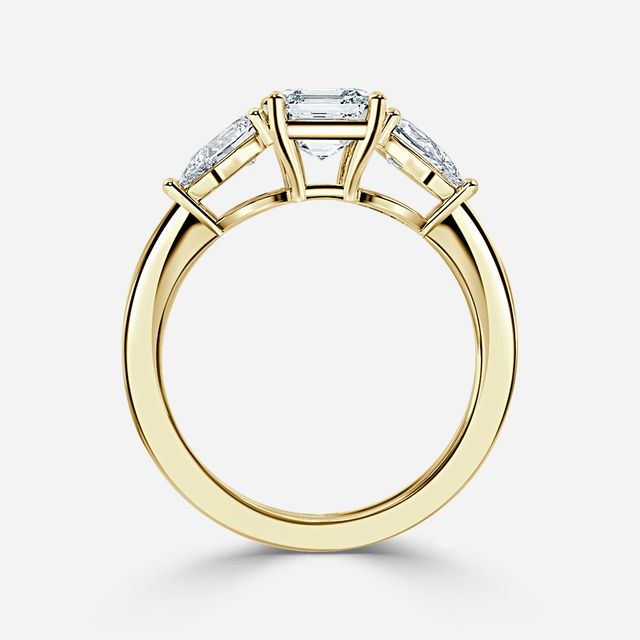 Nimi Yellow Gold Trilogy Engagement Ring