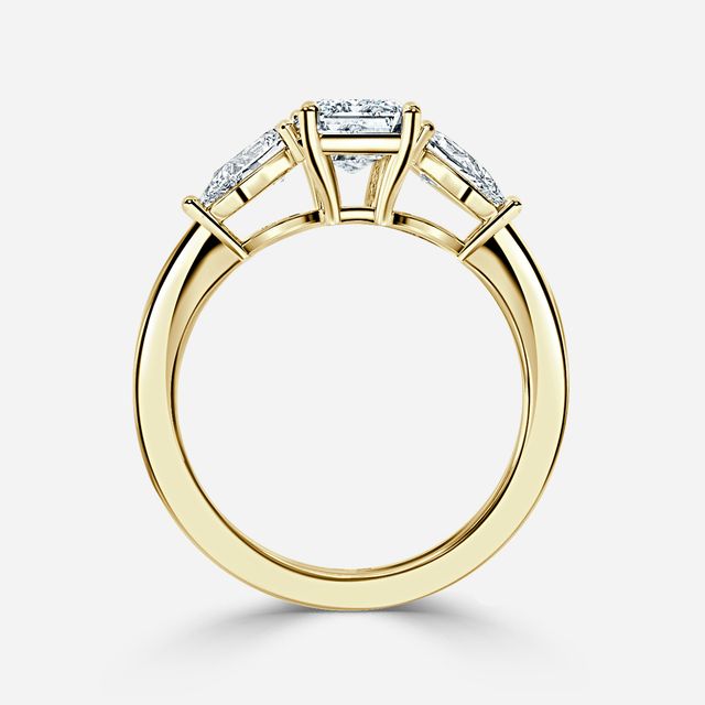Nimi Yellow Gold Trilogy Engagement Ring