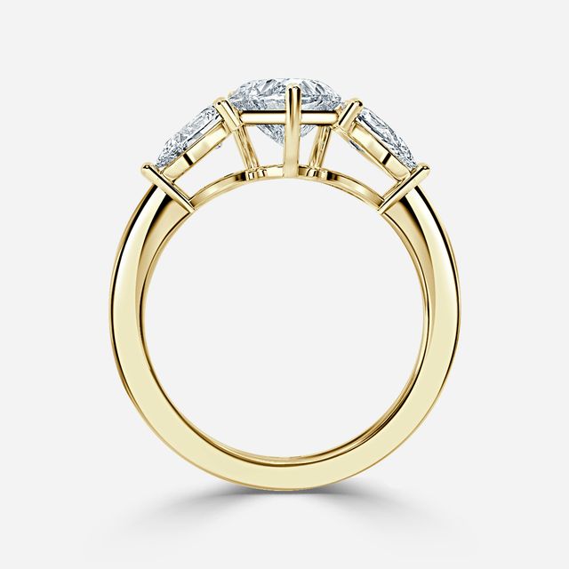 Nimi Yellow Gold Trilogy Engagement Ring