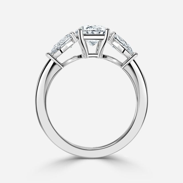 Nimi Platinum Trilogy Engagement Ring