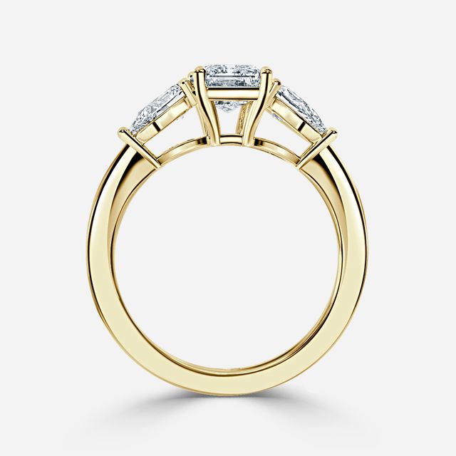 Nimi Yellow Gold Trilogy Engagement Ring