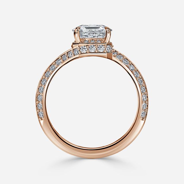 Nefta Rose Gold Unique Engagement Ring