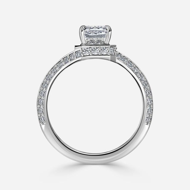 Nefta Platinum Unique Engagement Ring