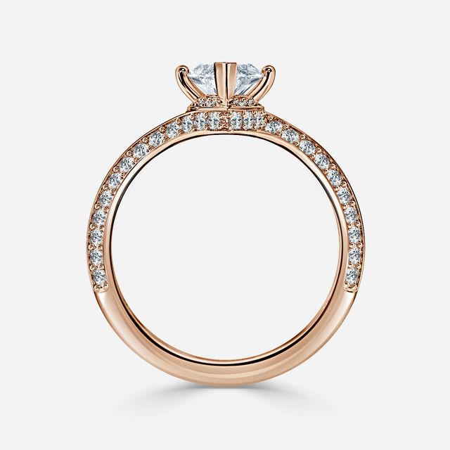 Nefta Rose Gold Unique Engagement Ring