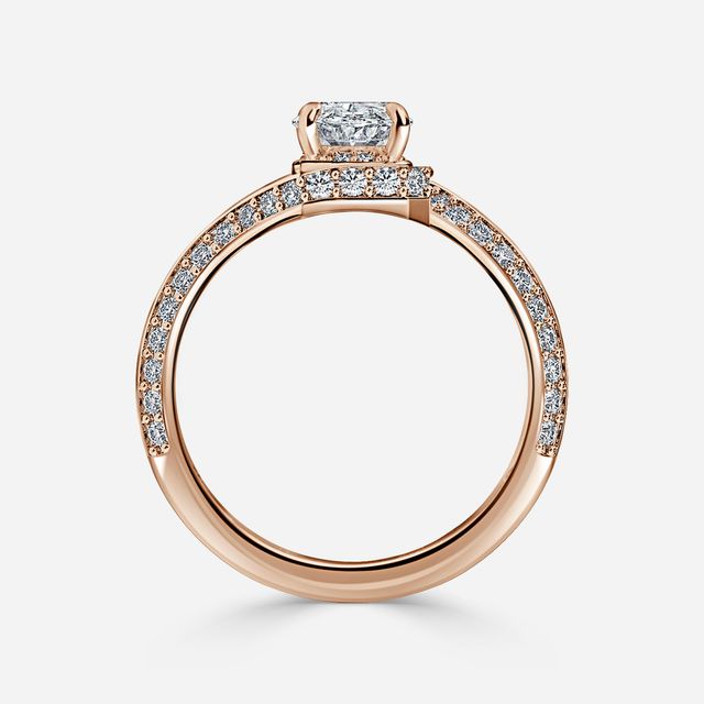 Nefta Rose Gold Unique Engagement Ring