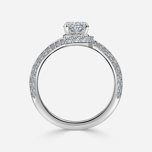 Nefta Platinum Unique Engagement Ring