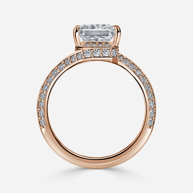Nefta Rose Gold Unique Engagement Ring