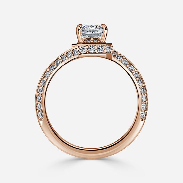 Nefta Rose Gold Unique Engagement Ring