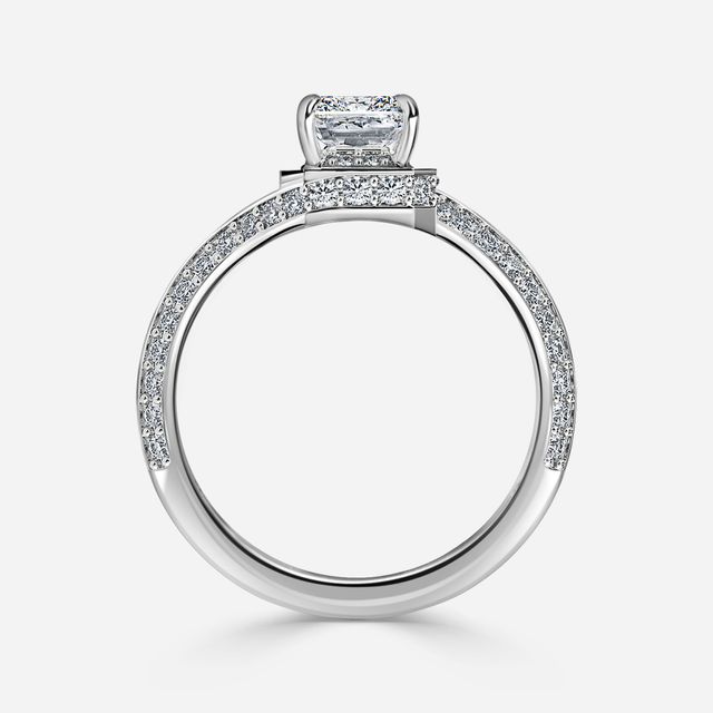 Nefta Platinum Unique Engagement Ring
