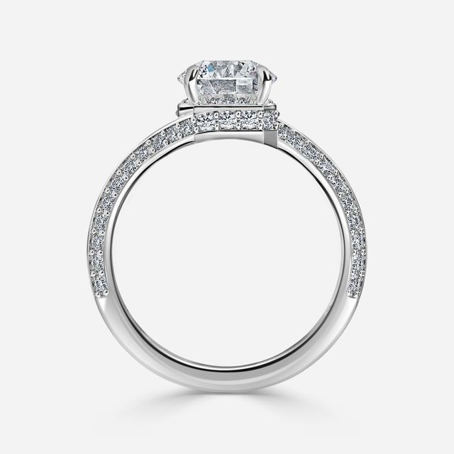 Nefta Platinum Unique Engagement Ring