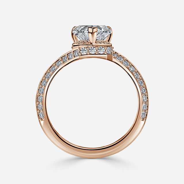 Nefta Rose Gold Unique Engagement Ring