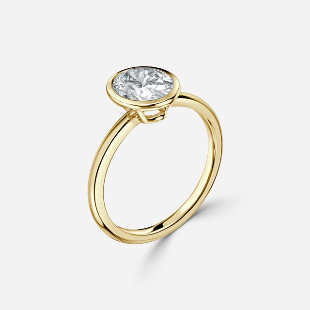 Chloe Yellow Gold Solitaire Engagement Ring