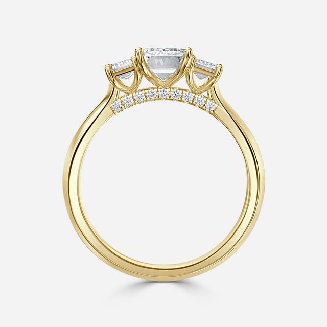 Daisy Yellow Gold Enagagement Ring