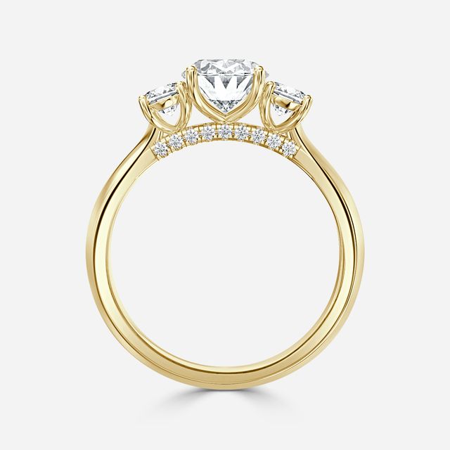 Daisy Yellow Gold Enagagement Ring