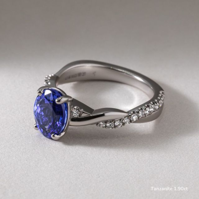 Sahana Platinum Pave Engagement Ring