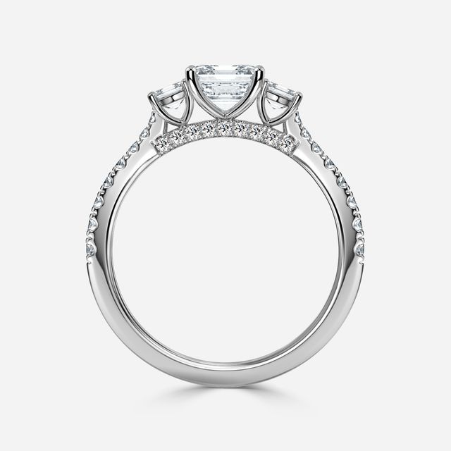 Aurora White Gold Engagement Ring