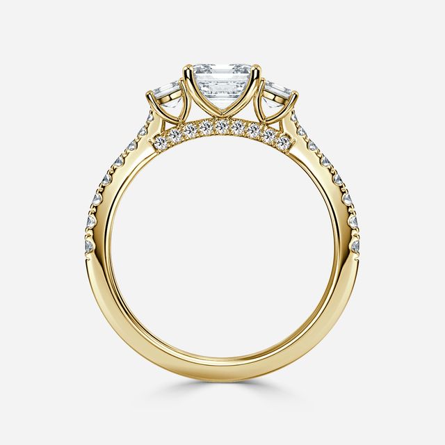 Aurora Yellow Gold Engagement Ring